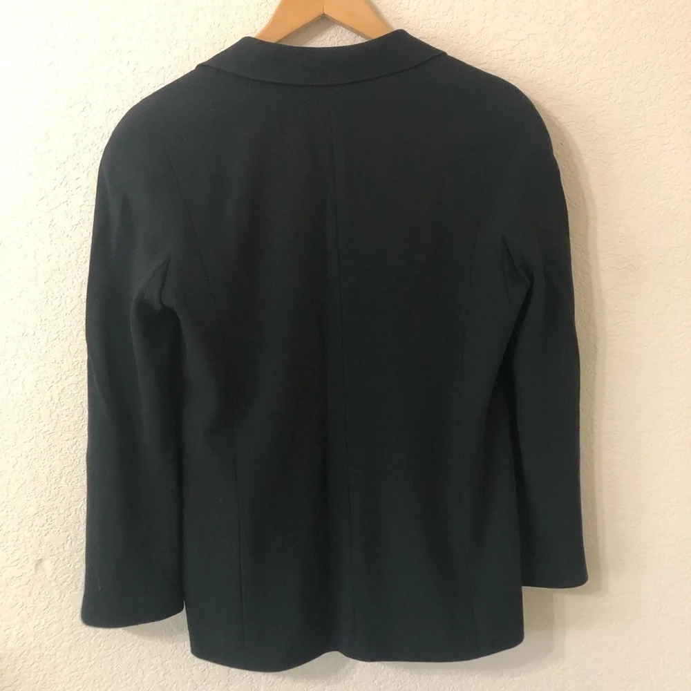 CHANEL Authenticated Womens Wool Silk Black Designer Blazer - Size 40
